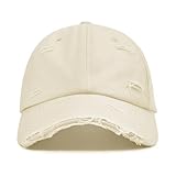 Komorebi Baseball Cap Women Men Vintage Washed Distressed Hats Adjusted Cotton Dad Hat Adjustable Trucker Headwear