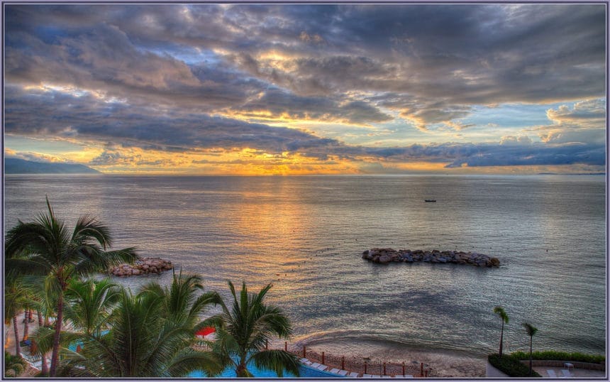 Puerto Vallarta at sunset